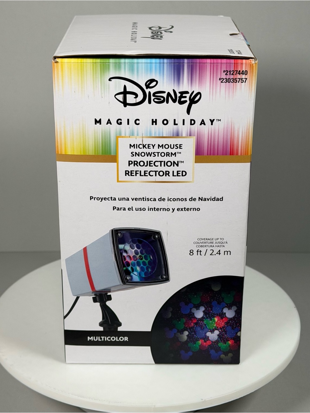 Disney Mickey Mouse Snowstorm LED Projection Spotlight Christmas Yard Decor - Picture 2 of 8
